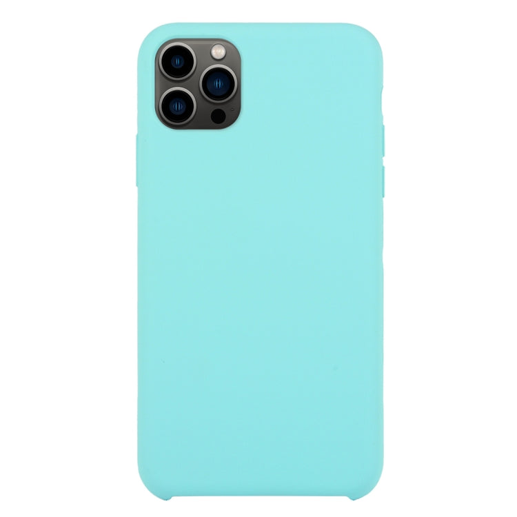 For iPhone 13 Pro Solid Silicone Phone Case (Ice Blue) by bashfashion