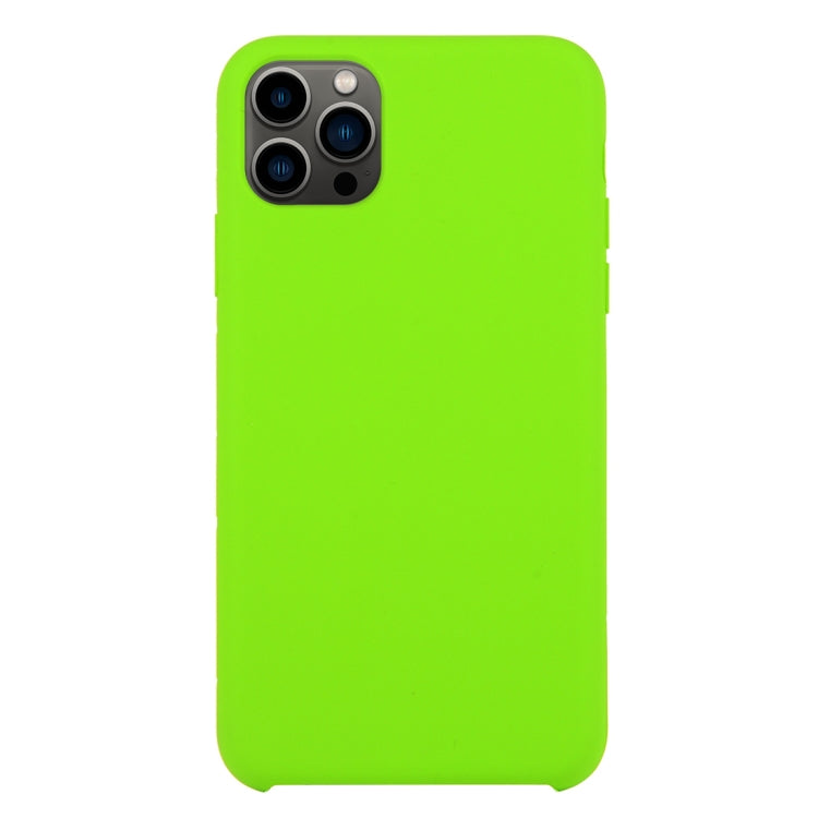 For iPhone 13 Pro Max Solid Silicone Phone Case (Dark Green) by bashfashion