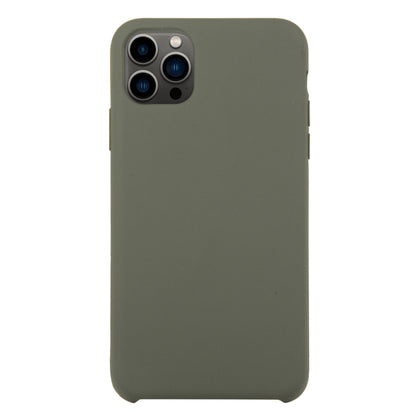 For iPhone 13 Pro Max Solid Silicone Phone Case (Olive Green) by bashfashion