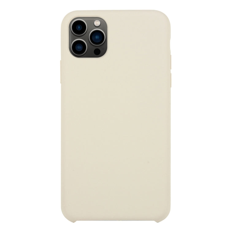 For iPhone 13 Pro Max Solid Silicone Phone Case (Antique White) by bashfashion