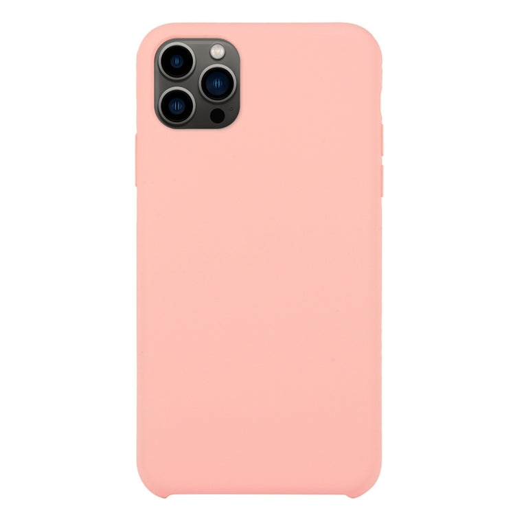 For iPhone 13 Pro Max Solid Silicone Phone Case (Pink) by bashfashion