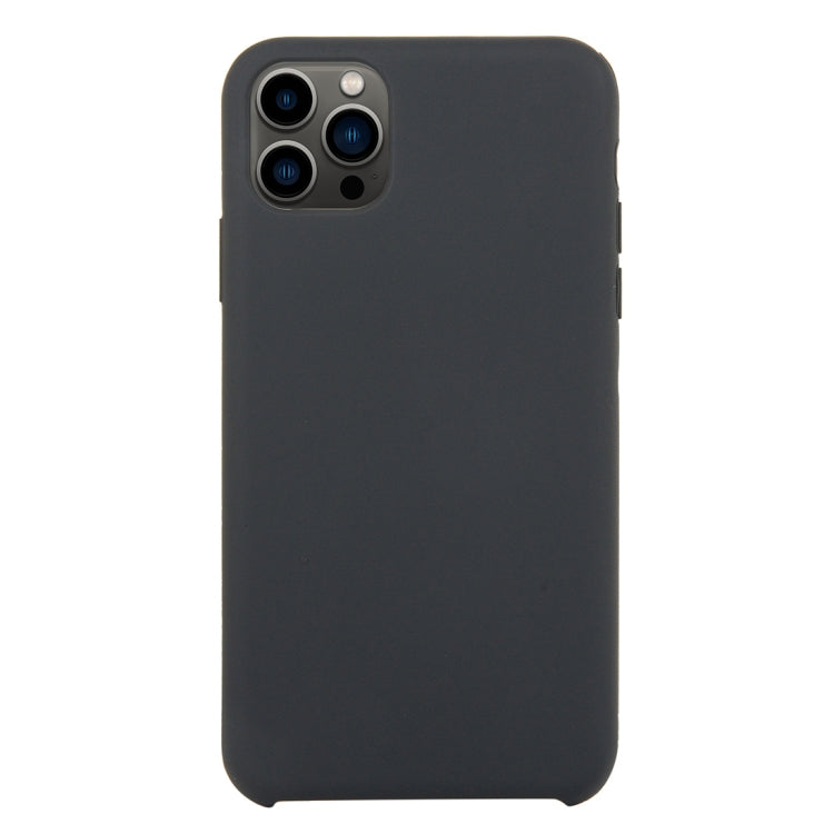For iPhone 13 Pro Max Solid Silicone Phone Case (Ash) by bashfashion