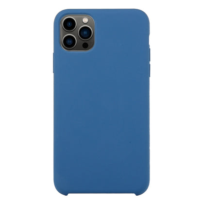 For iPhone 13 Pro Max Solid Silicone Phone Case (Sea Blue) by bashfashion