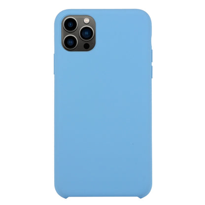 For iPhone 13 Pro Max Solid Silicone Phone Case (Azure) by bashfashion