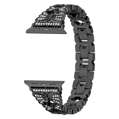 Stainless Steel Watch Band For Apple Watch Ultra 49mm&Watch Ultra 2 49mm / Series 9&8&7 45mm / SE 3&SE 2&6&SE&5&4 44mm / 3&2&1 42mm(Black) by bashfashion