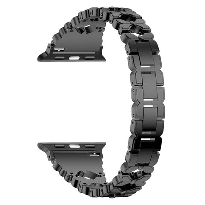 Stainless Steel Watch Band For Apple Watch Ultra 49mm&Watch Ultra 2 49mm / Series 9&8&7 45mm / SE 3&SE 2&6&SE&5&4 44mm / 3&2&1 42mm(Black) by bashfashion
