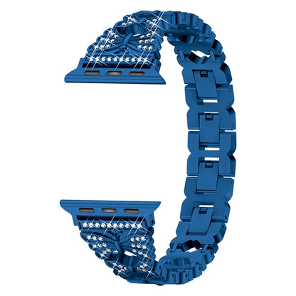 Stainless Steel Watch Band For Apple Watch Ultra 49mm&Watch Ultra 2 49mm / Series 9&8&7 45mm / SE 3&SE 2&6&SE&5&4 44mm / 3&2&1 42mm(Blue) by bashfashion