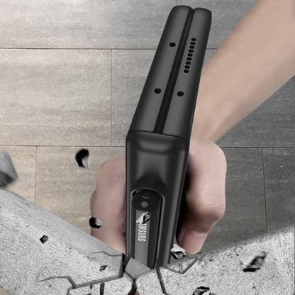 For Samsung Galaxy Z Fold3 5G GKK Magnetic Full Coverage Phone Flip Case with Pen Slot(Black) by GKK