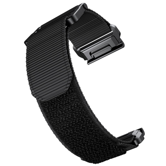 For Garmin Fenix 6X / 5X 26mm Hook And Loop Fastener Nylon Watch Band(Black) by bashfashion