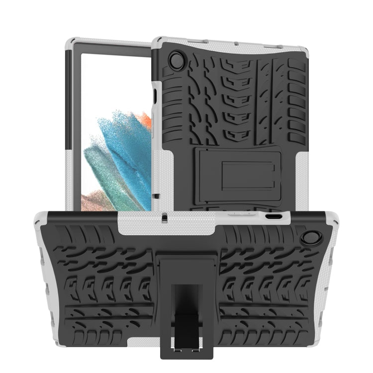 For Samsung Galaxy Tab A8 10.5 (2021) Tire Texture TPU + PC Tablet Case(White) by bashfashion