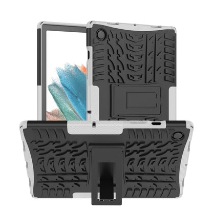 For Samsung Galaxy Tab A8 10.5 (2021) Tire Texture TPU + PC Tablet Case(White) by bashfashion