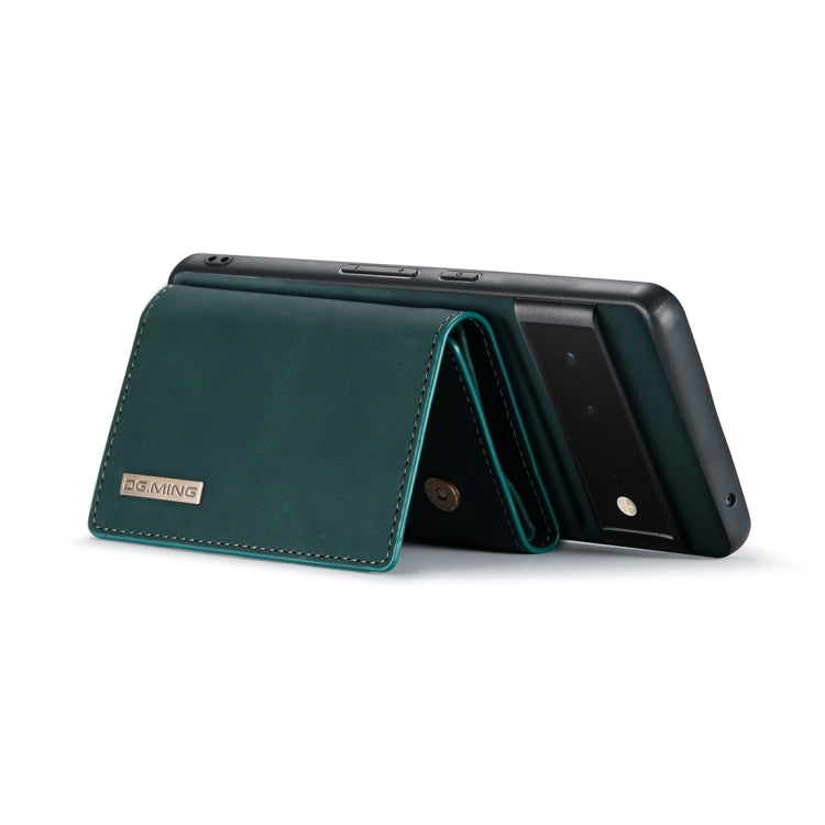 For Google Pixel 6 Pro DG.MING M1 Series 3-Fold Multi Card Wallet Back Cover Leather Phone Case(Green) by DG.MING
