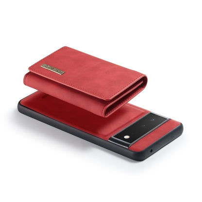 For Google Pixel 6 Pro DG.MING M1 Series 3-Fold Multi Card Wallet Back Cover Leather Phone Case(Red) by DG.MING