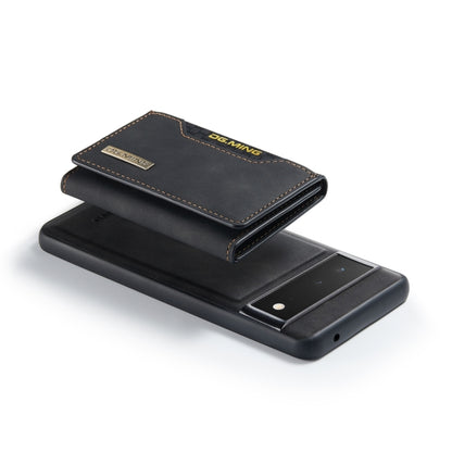 For Google Pixel 6 Pro DG.MING M2 Series 3-Fold Multi Card Bag Back Cover Leather Phone Case(Black) by DG.MING