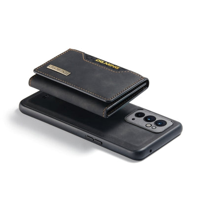 For OnePlus 9RT 5G DG.MING M2 Series 3-Fold Multi Card Bag Back Cover Leather Phone Case(Black) by DG.MING