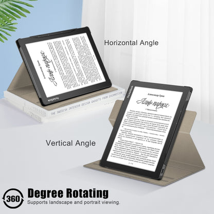 For Realme PocketBook PB970 360 Degrees Rotation Leather Tablet Case(Grey) by bashfashion