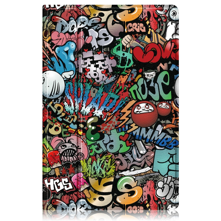 For Samsung Galaxy Tab A8 2022 SM-X200 360 Degrees Rotation Leather Tablet Case(Graffiti) by bashfashion