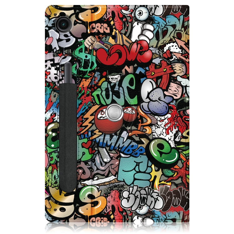 For Samsung Galaxy Tab A8 2022 SM-X200 360 Degrees Rotation Leather Tablet Case(Graffiti) by bashfashion