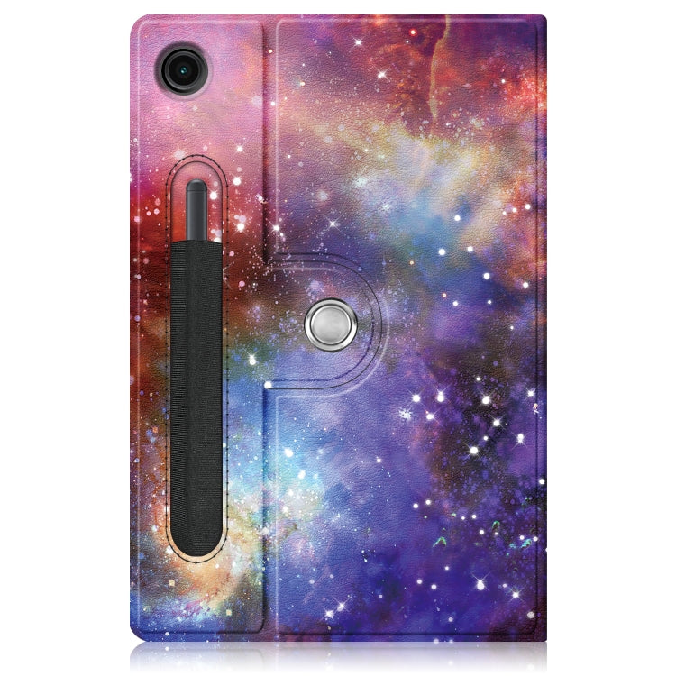 For Samsung Galaxy Tab A8 2022 SM-X200 360 Degrees Rotation Leather Tablet Case(Milky Way) by bashfashion