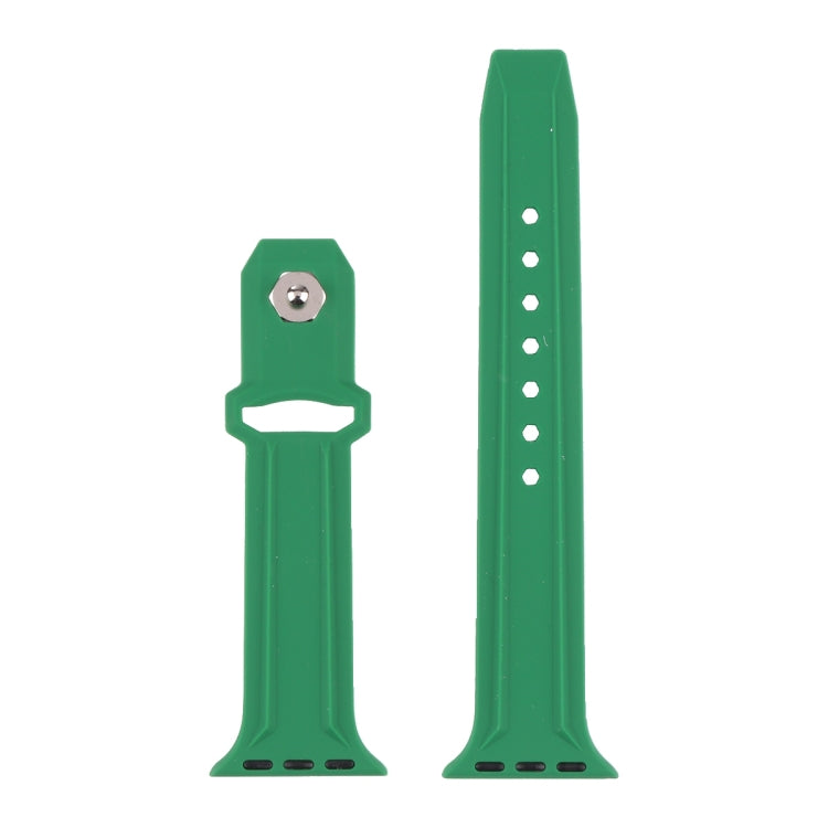 King Kong Silicone Watch Band For Apple Watch Series 9&8&7 41mm / SE 3&SE 2&6&SE&5&4 40mm / 3&2&1 38mm(Green) by bashfashion