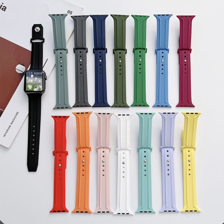 King Kong Silicone Watch Band For Apple Watch Series 9&8&7 41mm / SE 3&SE 2&6&SE&5&4 40mm / 3&2&1 38mm(Green) by bashfashion