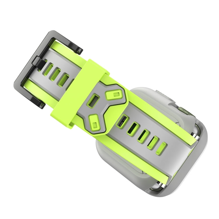 Two-color TPU Strap For Apple Watch Series 9&8&7 41mm / SE 3&SE 2&6&SE&5&4 40mm / 3&2&1 38mm(Green Grey) by bashfashion