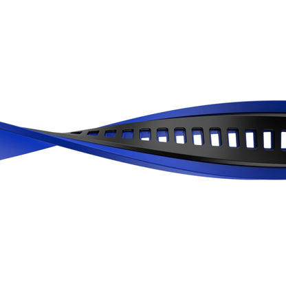 Two-color TPU Strap For Apple Watch Series 9&8&7 41mm / SE 3&SE 2&6&SE&5&4 40mm / 3&2&1 38mm(Black Blue) by bashfashion