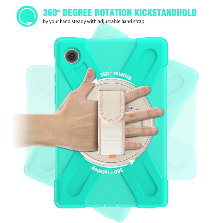 For Samsung Galaxy Tab A8 10.5 2021 Silicone + PC Tablet Case(Mint Green) by bashfashion