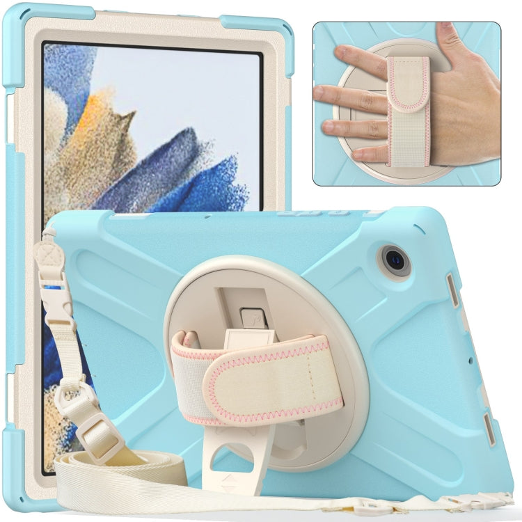 For Samsung Galaxy Tab A8 10.5 2021 Silicone + PC Tablet Case(Ice Blue) by bashfashion