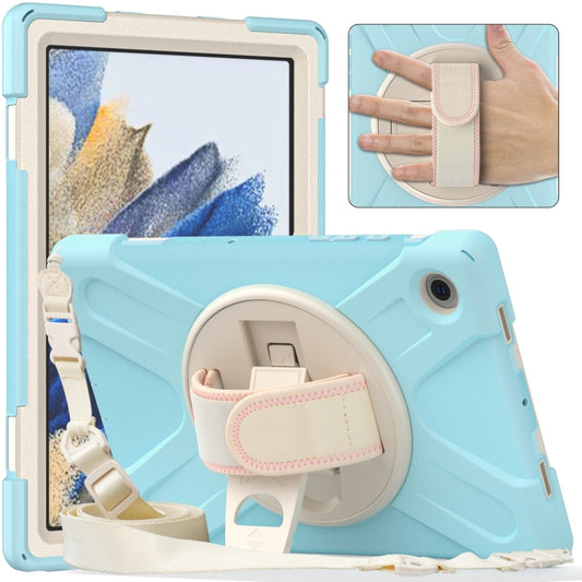 For Samsung Galaxy Tab A8 10.5 2021 Silicone + PC Tablet Case(Ice Blue) by bashfashion