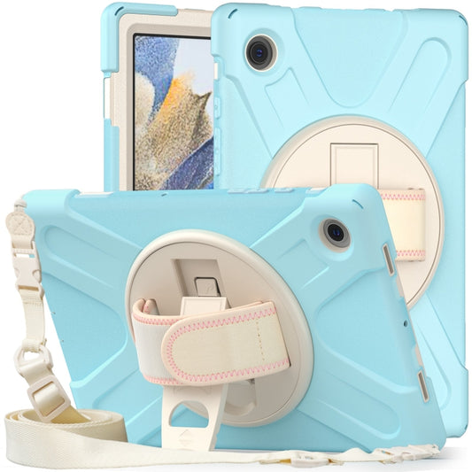 For Samsung Galaxy Tab A8 10.5 2021 Silicone + PC Tablet Case(Ice Blue) by bashfashion