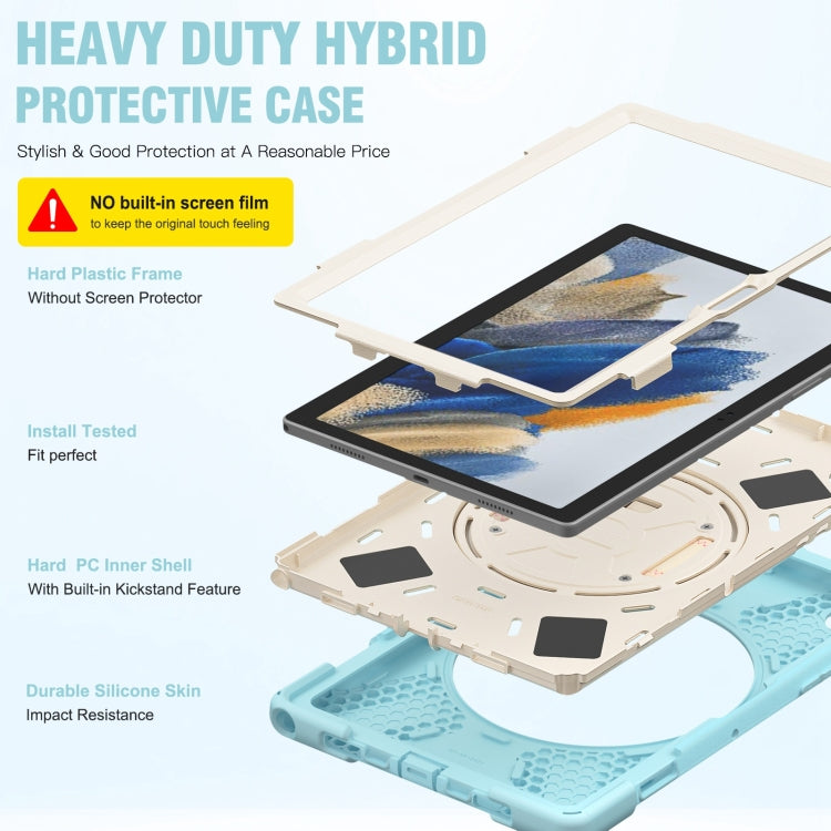 For Samsung Galaxy Tab A8 10.5 2021 Silicone + PC Tablet Case(Ice Blue) by bashfashion