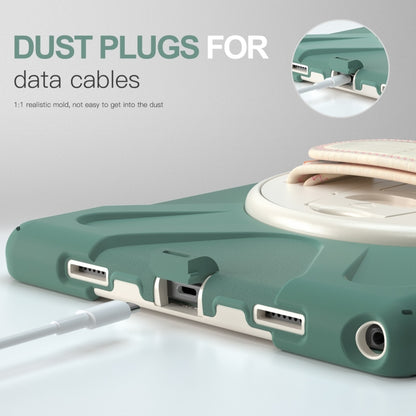 For Samsung Galaxy Tab A8 10.5 2021 Silicone + PC Tablet Case(Emerald Green) by bashfashion