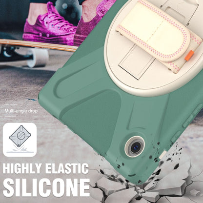 For Samsung Galaxy Tab A8 10.5 2021 Silicone + PC Tablet Case(Emerald Green) by bashfashion