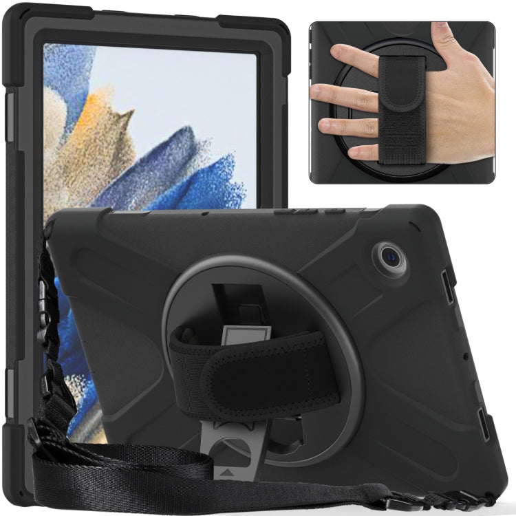 For Samsung Galaxy Tab A8 10.5 2021 Silicone + PC Tablet Case(Black) by bashfashion