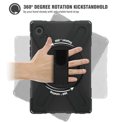 For Samsung Galaxy Tab A8 10.5 2021 Silicone + PC Tablet Case(Black) by bashfashion