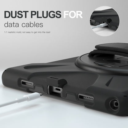 For Samsung Galaxy Tab A8 10.5 2021 Silicone + PC Tablet Case(Black) by bashfashion