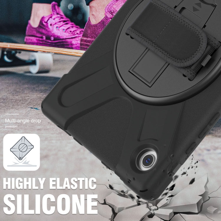 For Samsung Galaxy Tab A8 10.5 2021 Silicone + PC Tablet Case(Black) by bashfashion