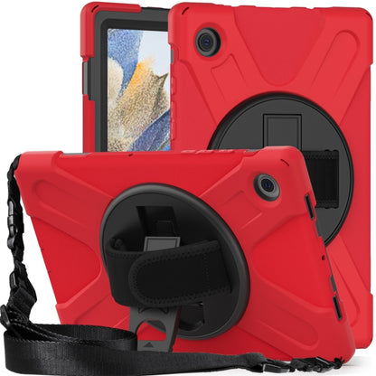 For Samsung Galaxy Tab A8 10.5 2021 Silicone + PC Tablet Case(Red) by bashfashion
