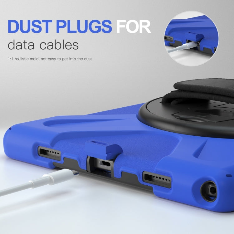 For Samsung Galaxy Tab A8 10.5 2021 Silicone + PC Tablet Case(Blue) by bashfashion