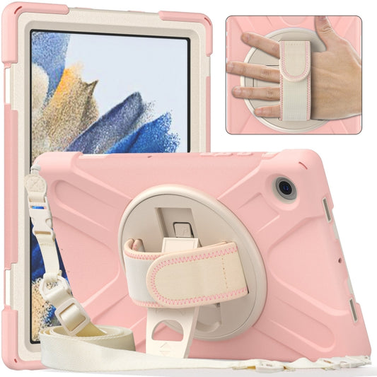 For Samsung Galaxy Tab A8 10.5 2021 Silicone + PC Tablet Case(Rose Gold) by bashfashion