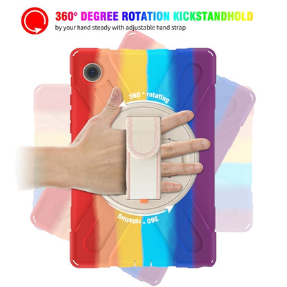 For Samsung Galaxy Tab A8 10.5 2021 Silicone + PC Tablet Case(Colorful Red) by bashfashion