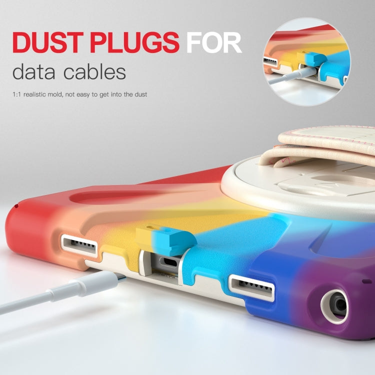 For Samsung Galaxy Tab A8 10.5 2021 Silicone + PC Tablet Case(Colorful Red) by bashfashion