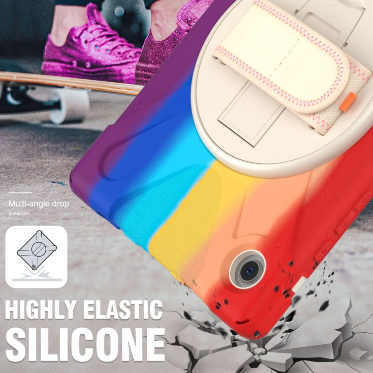 For Samsung Galaxy Tab A8 10.5 2021 Silicone + PC Tablet Case(Colorful Red) by bashfashion