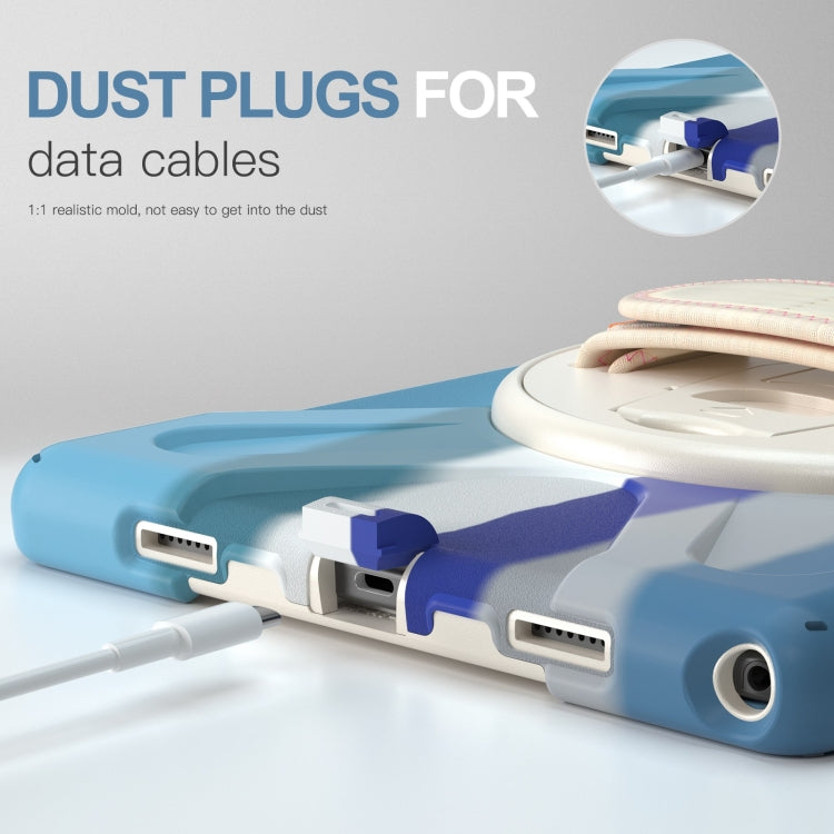 For Samsung Galaxy Tab A8 10.5 2021 Silicone + PC Tablet Case(Colorful Blue) by bashfashion