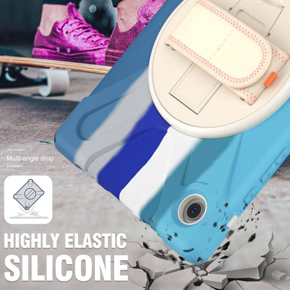 For Samsung Galaxy Tab A8 10.5 2021 Silicone + PC Tablet Case(Colorful Blue) by bashfashion