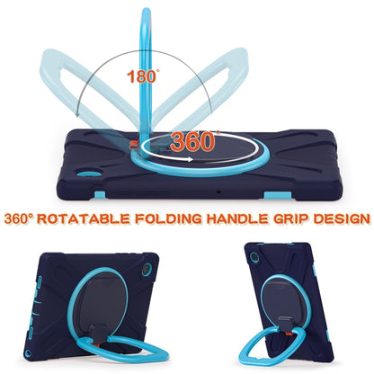 For Samsung Galaxy Tab A8 10.5 2021 Silicone + PC Tablet Case(Navy Blue + Blue) by bashfashion