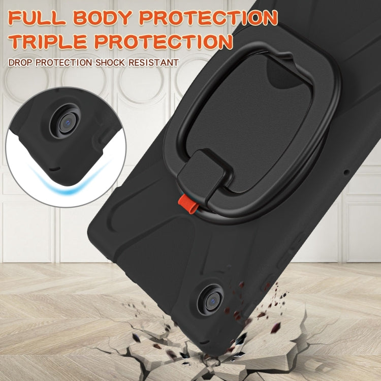 For Samsung Galaxy Tab A8 10.5 2021 Silicone + PC Tablet Case(Black + Black) by bashfashion