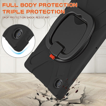 For Samsung Galaxy Tab A8 10.5 2021 Silicone + PC Tablet Case(Black + Black) by bashfashion