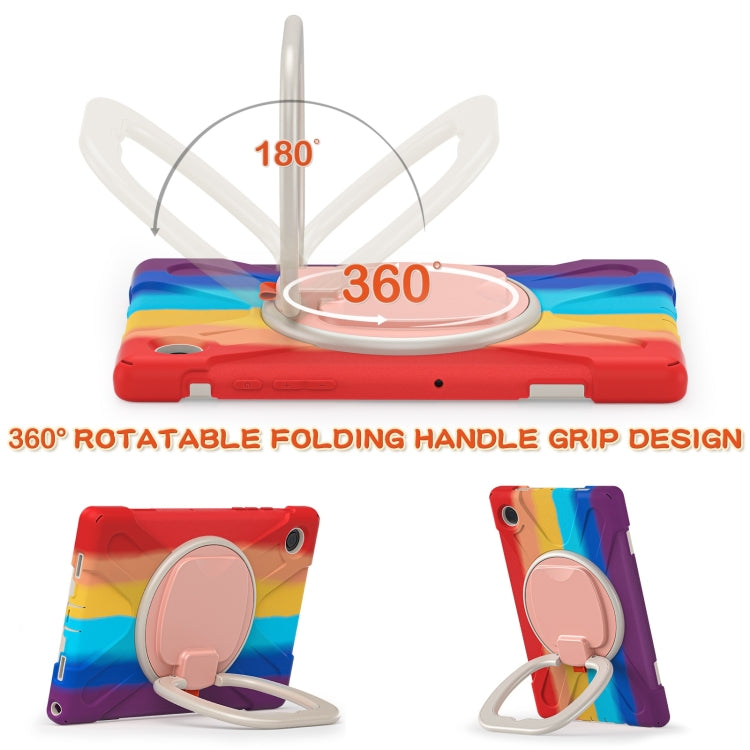 For Samsung Galaxy Tab A8 10.5 2021 Silicone + PC Tablet Case(Colorful Red) by bashfashion